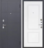Входная металлическая дверь Гарда 2 МДФ Велюр белый cофт