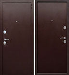 Входная металлическая дверь Гарда 6 см mini металл/металл