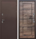Входная металлическая дверь Isoterma 11 см Медный антик Дуб пацифик