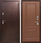 Входная металлическая дверь Консул 10 см Медный антик Грецкий орех