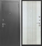 Входная металлическая дверь Nova Серебро Белый ясень