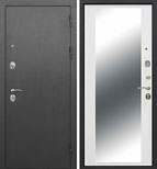 Входная металлическая дверь Статус 10 см Серебро Зеркало MAXI