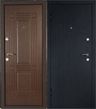 Входная металлическая дверь Дверной континент Лайн Венге