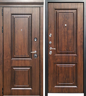 Входная металлическая дверь Виктория Шоколад